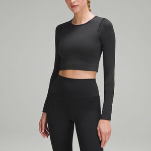 Lululemon 'Ebb To Street' Black Long Sleeve Size 6